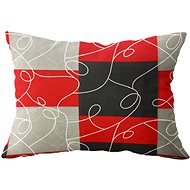 Kaptan Pillowcase Red squares, 70 × 90 cm - Pillowcase