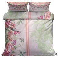 Kaptan flowers with leaves pink 140 × 200, 80 × 80 cm - Bed Linen