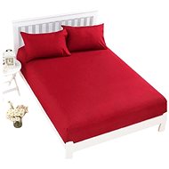 Kaptan Jersey Top Sheet 90x200 cm red - Bedsheet