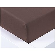 Kaptan Jersey Top Sheet 120x200 cm dark brown - Bedsheet