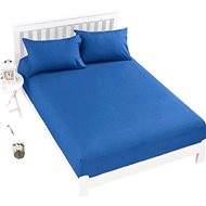 Kaptan Jersey Top Sheet 140x200 cm dark blue - Bedsheet