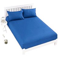 Kaptan Jersey Top Sheet 160x200 cm dark blue - Bedsheet
