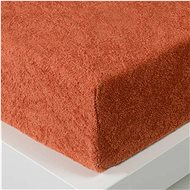 Kaptan Sheet Terry Top 90x200cm dark brick - Bedsheet