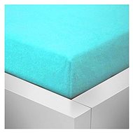 Kaptan sheet terry top 140x200 cm turquoise - Bedsheet