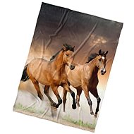 Kaptan Microplush blanket Horses Brownies 150 × 200 cm - Blanket