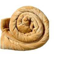 Kaptan Microflannel blanket 150 × 200 cm, light brown - Blanket