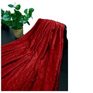 Kaptan Microflannel blanket 150 × 200 cm, burgundy - Blanket