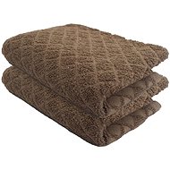 Kaptan Baby towel Káro 40 × 60 cm, light brown - Towel
