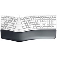 CHERRY CHERRY KC 4500 ERGO KEYBOARD CORDED GERMAN USB PALE GREY - Keyboard