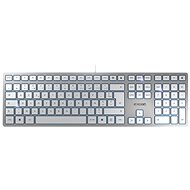 CHERRY CHERRY KC 6000 SLIM SILVER CORDED KEYBOARD USB - FR - Keyboard
