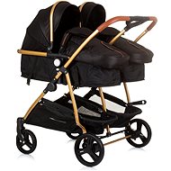 CHIPOLINO Stroller for twins/preemies - Duo Smart Obsidian Gold - Baby Buggy
