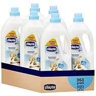 CHICCO 6 × Concentrated fabric softener Sweet Powder 1.5 l (6 × 60 washes) - Fabric Softener
