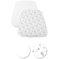 CHICCO Crib Sheet Next2Me Forever 2 pcs - grey sheep - Cot sheet