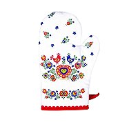 Forbyt Kitchen mitt Folklor red 1 piece - Oven Mitt