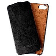 Vintage Mode-Flip für iPhone 5 / 5S / SE schwarz - Softcase-Handyhülle