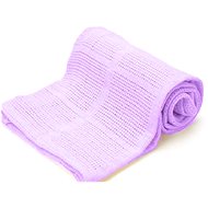 Kaptan Cotton cellular blanket 180 × 230cm, purple - Blanket