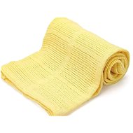 Kaptan Cotton cellular blanket 70 × 90cm, yellow - Blanket