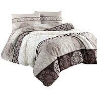 Kaptan cotton bed linen Mandala brown - Bed Linen