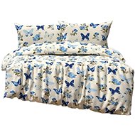 Kaptan bavlněné povlečení Motýl modrý - Bed Linen