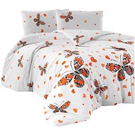 Kaptan bavlněné povlečení Motýl oranžový - Bed Linen