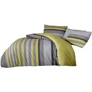 Kaptan cotton bed linen Stripe green - Bed Linen