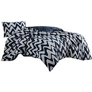 Kaptan cotton bed linen Waves dark blue - Bed Linen