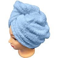 Kaptan Quick-drying terry hair turban, blue - Turban