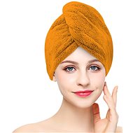 Kaptan Quick-drying terry hair turban, orange - Turban