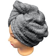 Kaptan Quick-drying terry hair turban, grey - Turban