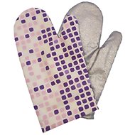 Kaptan Set of kitchen mitts - Purple cube, 2pcs - Oven Mitt