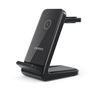 ChoeTech 15W 4-in-1 Wireless Charger stand for Apple watch and Samsung watch-BLACK - Charging Stand