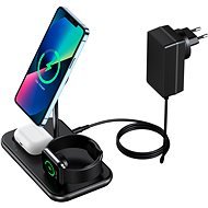 ChoeTech MFM certified 3 in 1 Magnetic Wireless Charger for Iphone 12, 13 series and Apple watch ( w - Okosóra töltő