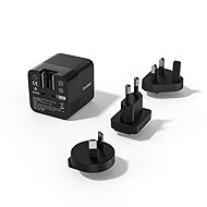Choetech Digital PD65W GaN Multiple Plugs Charger with Retractable Type-C Cable - Wall Charger