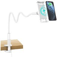 ChoeTech 2in1 Phone Holder with Flexible Long Arm and 15W Wireless Charger White - Phone Holder