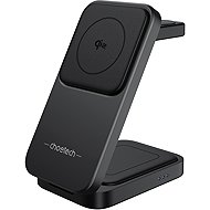 Choetech 15W 3-in-1 Qi2 Certified Foldable Magnetic Wireless Charger--black - Wireless Charger