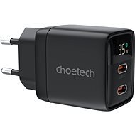 ChoeTech PD35W Dual Type-C GAN PD35W Wall Charger, black - Töltő adapter