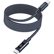 ChoeTech PD60W USB-C to USB-C Digital Display 1.2m Magnet Nylon Cable Dark blue - Data Cable