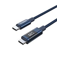 ChoeTech PD60W USB-C to USB-C Digital Display 1.2m Nylon Cable Dark blue - Data Cable