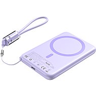 ChoeTech CCC Certified 5000mAh Ultra Thin Magnetic Power Bank Purple - Power Bank