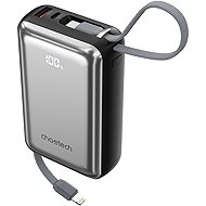 ChoeTech 45W CCC Certified 20000mAh Power Bank with USB-C input/output Cable-Grey - Power Bank