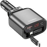ChoeTech 105W USB-C+USB-A Digital Fast car charger with Stretchable Type-C cable - Car Charger