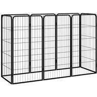 Shumee Dog playpen 8 panels 50 × 100 cm black - Dog Playpen