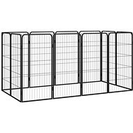 Shumee Dog pen 12 panels 50 × 100 cm black - Dog Playpen