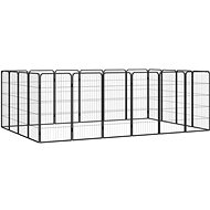 Shumee Dog pen 20 panels 50 × 100 cm black - Dog Playpen