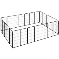Shumee Dog pen 24 panels 50 × 100 cm black - Dog Playpen