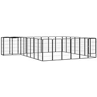 Shumee Dog pen 30 panels 50 × 100 cm black - Dog Playpen