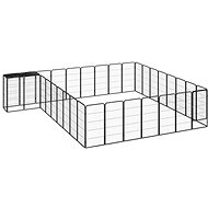 Shumee Dog pen 34 panels 50 × 100 cm black - Dog Playpen