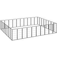 Shumee Dog pen 36 panels 50 × 100 cm black - Dog Playpen