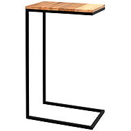 YLD Folding table 25 × 40 × 60 cm, metal + wood - Side Table