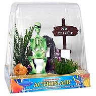 Penn Plax Action air skeleton sitting on the toilet - Aquarium Decoration